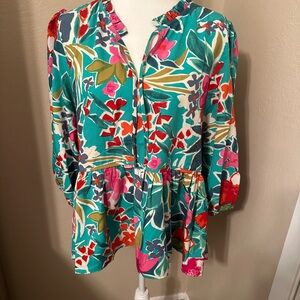 Floral Multicolor Women's Top-Never worn